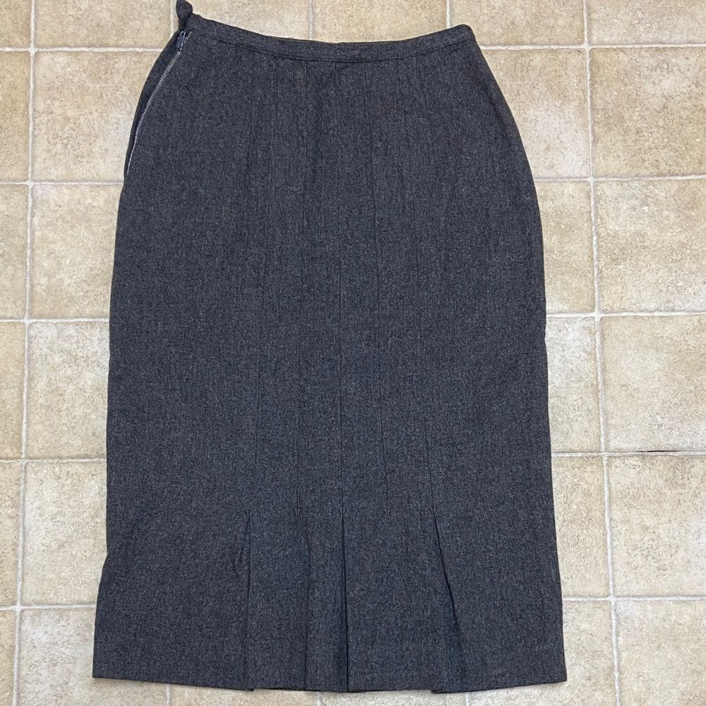 VTG, Loubella Original California Elegant Gray Pencil Skirt Size S Approx,